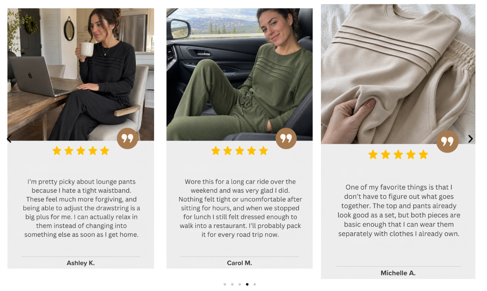 Verified customer reviews of the lounge set