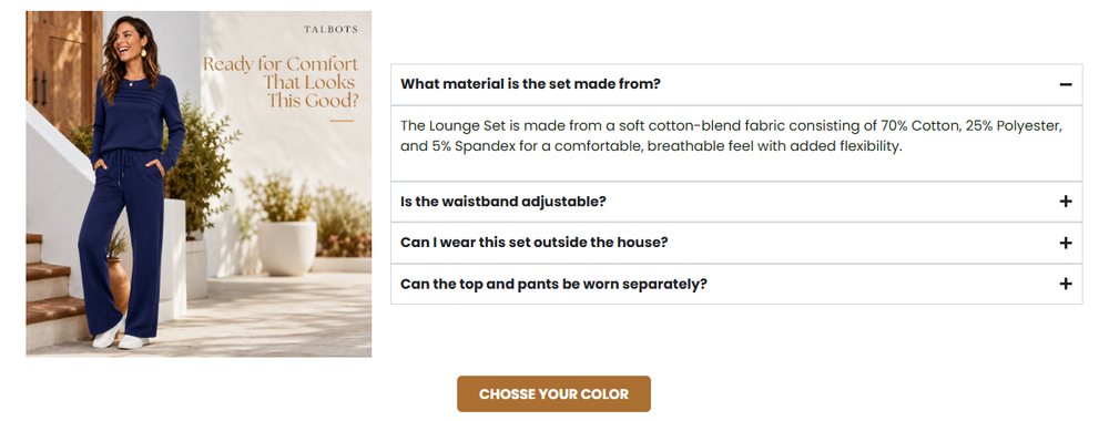 Answers to common questions about fabric, fit and care