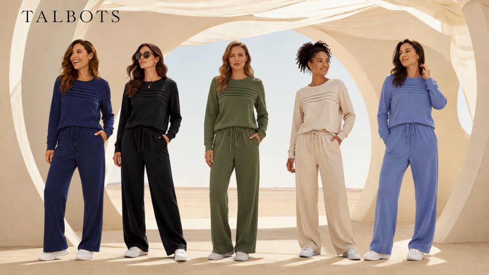 The lounge set shown in all five colors